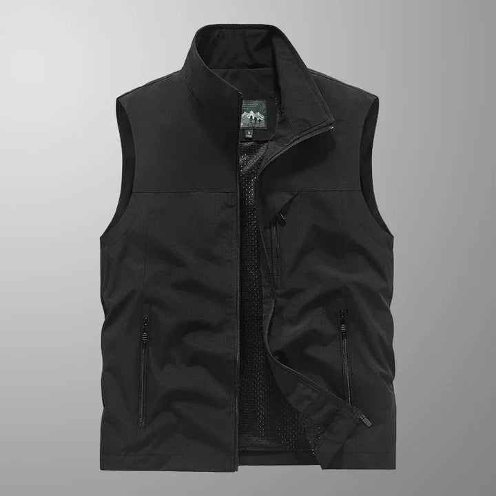 Men's Waterproof Versatile Sleeveless Vest - Lightweight Polyester