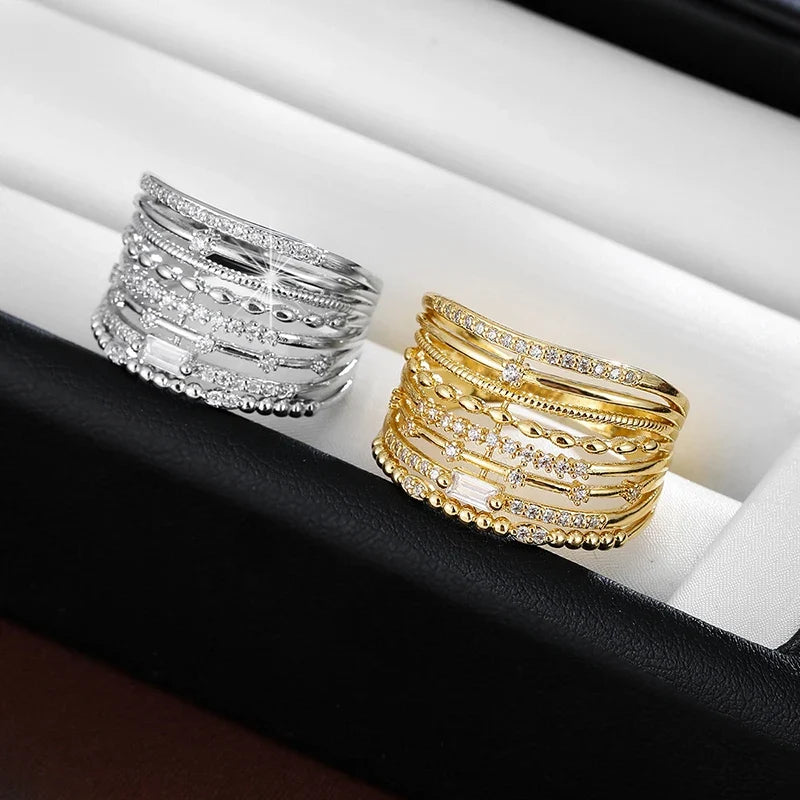 Elegant Cascade Ring - Stunning Design for Any Occasion
