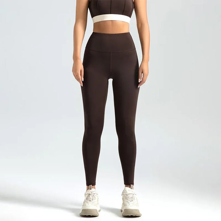 Leggings de ginásio Y2K de cintura subida para mulher, com efeito lifting no rabo