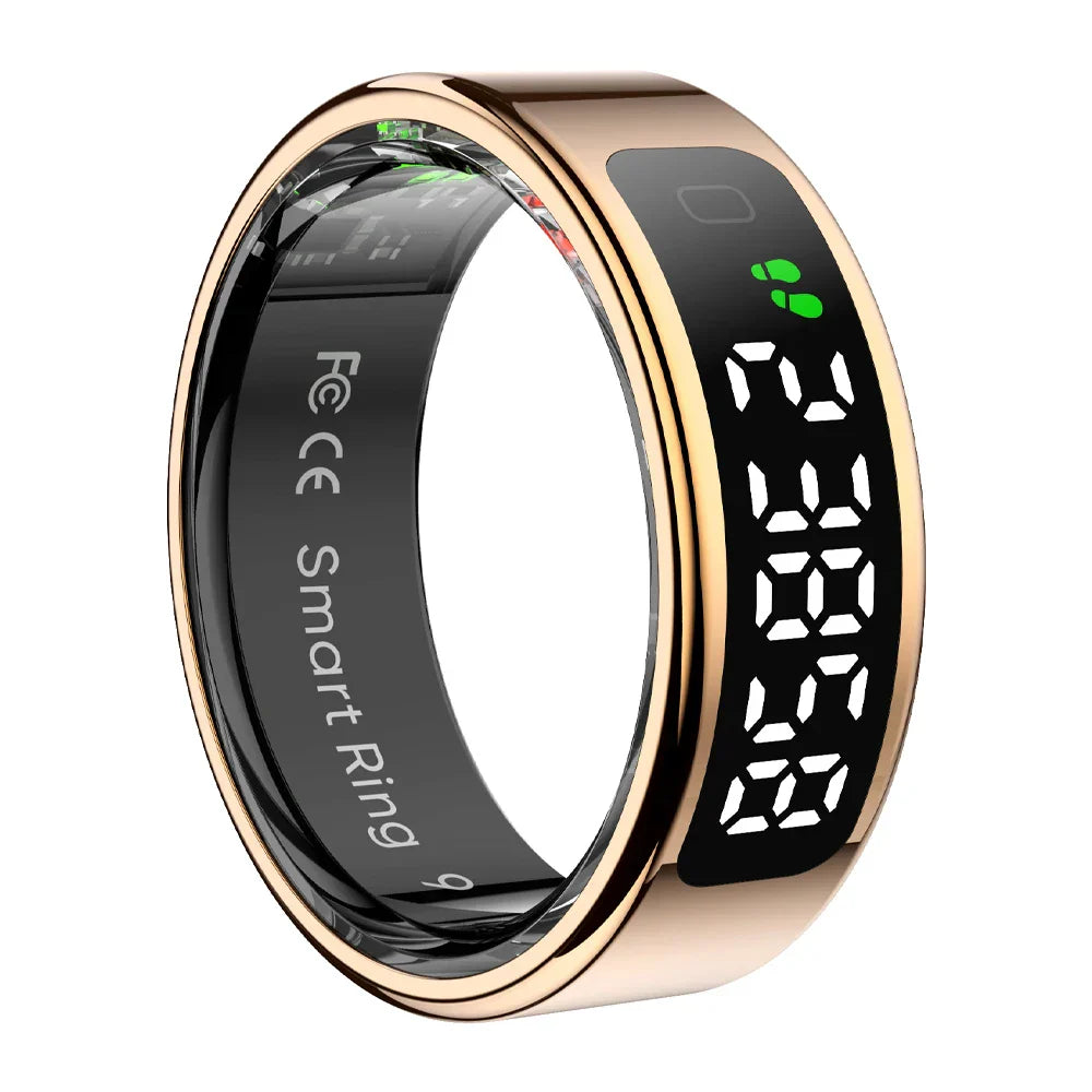 Health Monitor Smart Ring - Waterproof, Wireless Charging, Trendy Gift-The Yellow Prime