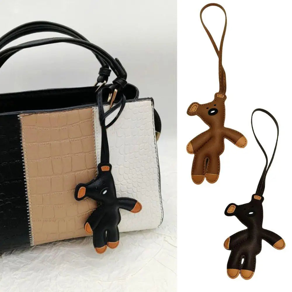 Women's Cute PU Leather Mini Bag Charm Keychain Gift Accessory-The Yellow Prime