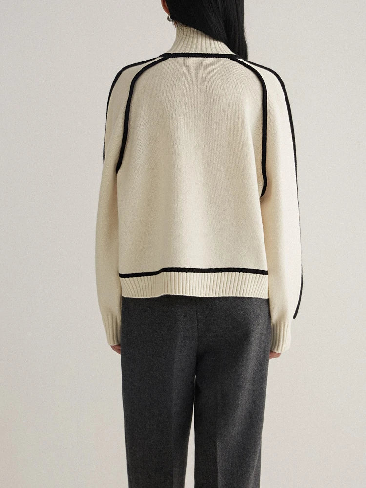 Ariana | Women's Ribbed Turtleneck Knit Sweater