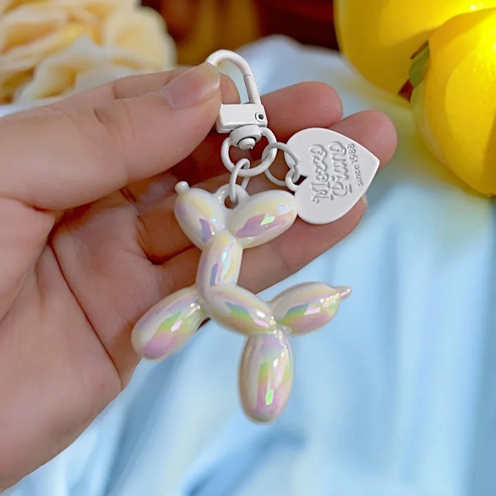 Women's Cute Balloon Dog Keychain Resin Bag Pendant for Fall 2025-The Yellow Prime