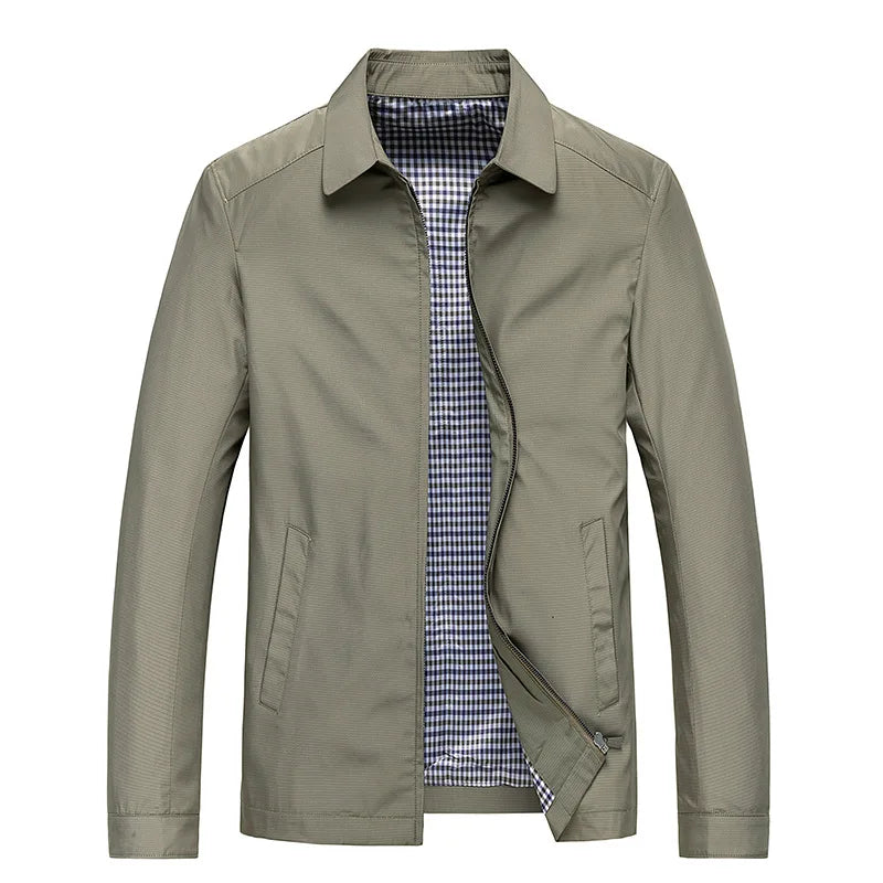 Men's Long Sleeve Collared Transitional Jacket