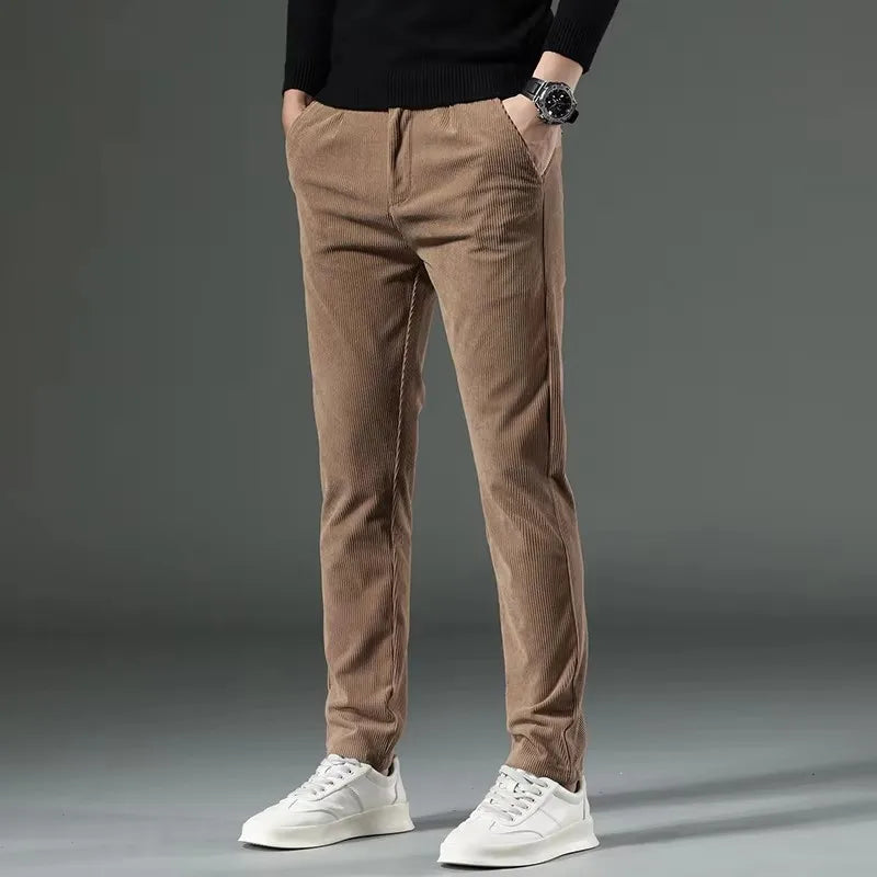 Men's Slim Fit Chino Pants – Tapered Dress Trousers