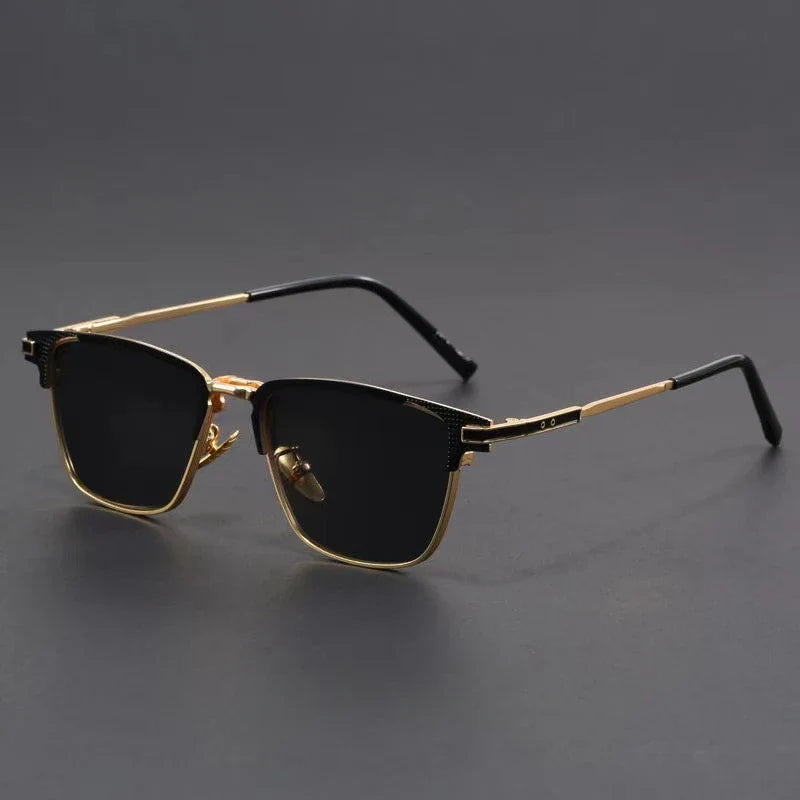 Metal Frame Sunglasses – UV400 Geometric Shades for Stylish Protection