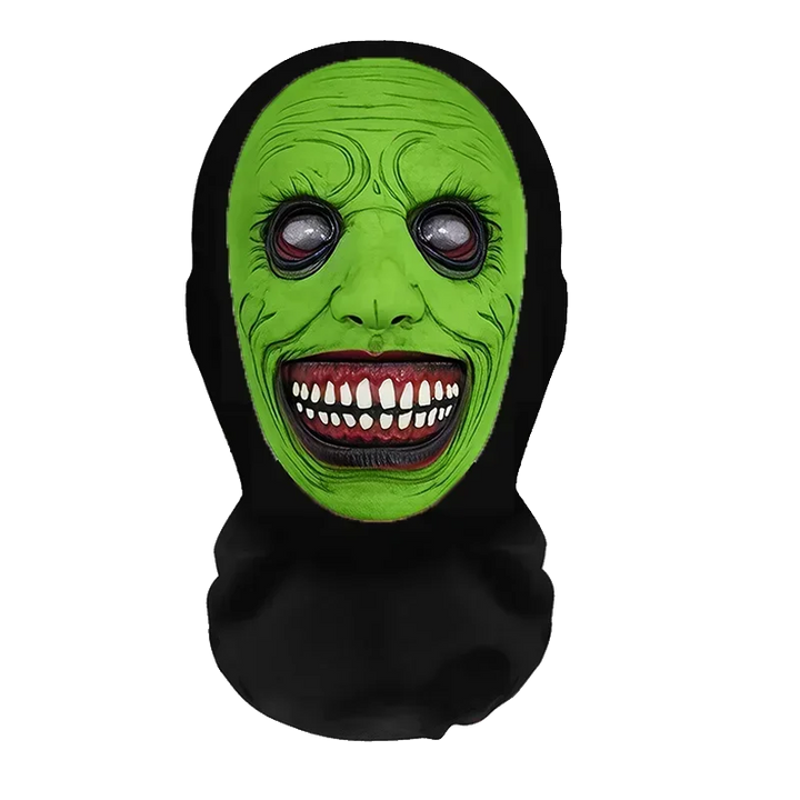 Halloweens morsomme cosplay-parykk- og maskesett for kreativ hodebekledning