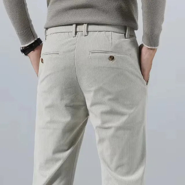 Men's Slim Fit Chino Pants – Tapered Dress Trousers