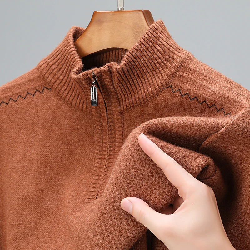 Robert | Men's Wool Blend Quarter-Zip Sweater