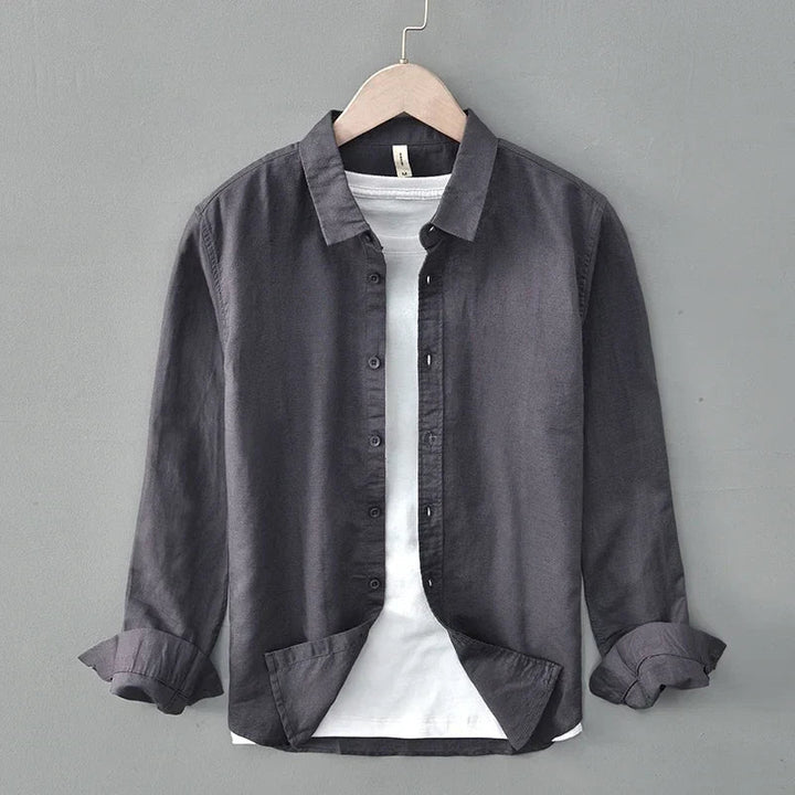 Men's High-Quality Linen Shirt-The Yellow Prime