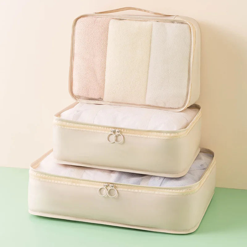 Women's Travel Storage Bag Set - Large Capacity Luggage Organizer-The Yellow Prime
