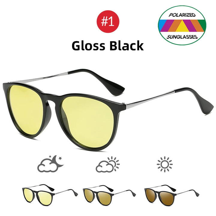 Photochromic Polarized Sunglasses for Night Driving with UV400 Lenses-The Yellow Prime