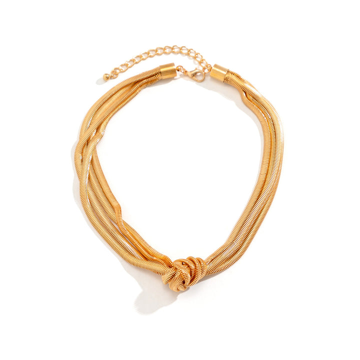 Eliana | Women's Trendy Elegant Knot Necklace-The Yellow Prime