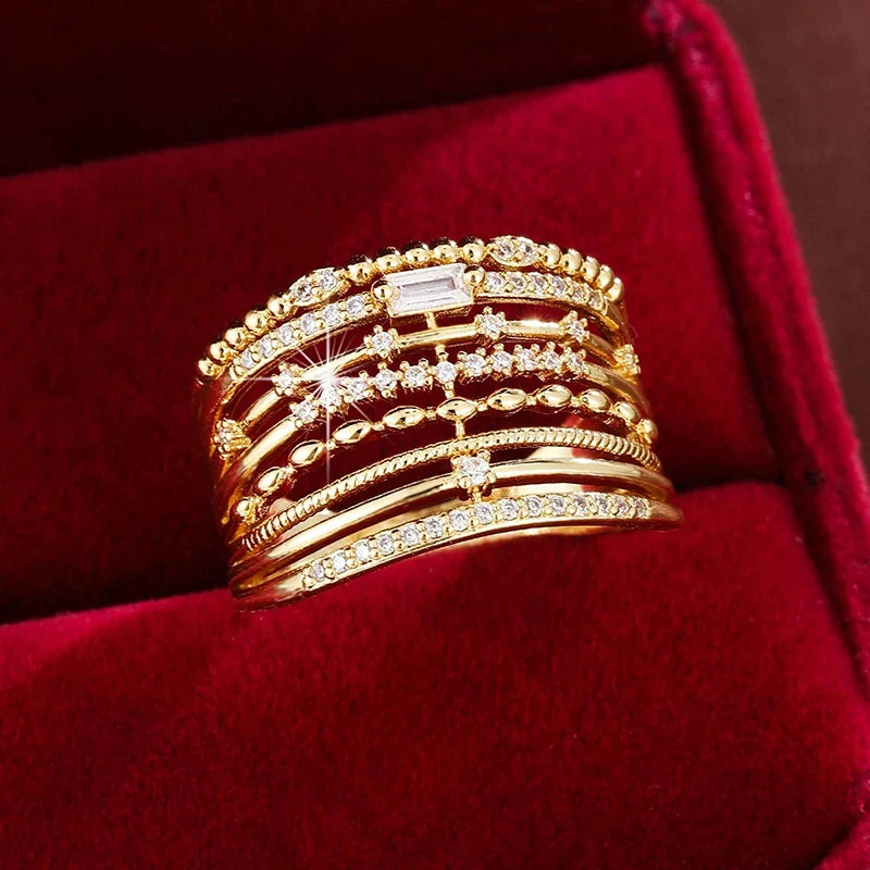 Elegant Cascade Ring - Stunning Design for Any Occasion