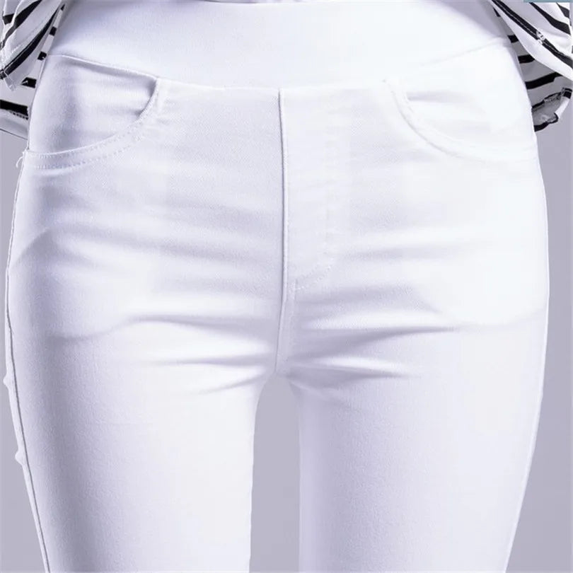 Women's Summer Casual Stretch Skinny Leggings Slim Fit Pants-The Yellow Prime