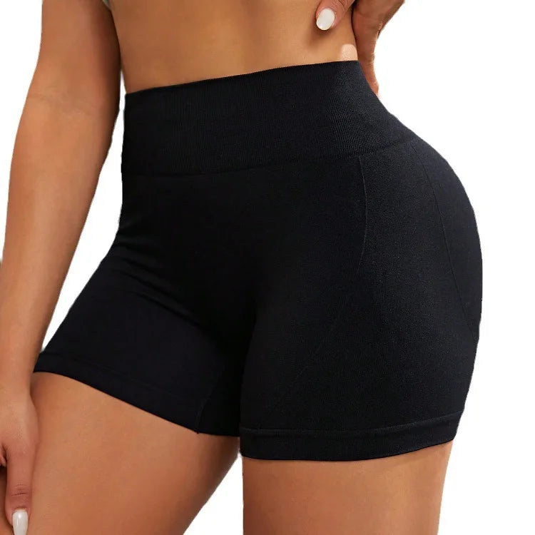 Women's High Waist Breathable Fitness Shorts for Cycling and Yoga-The Yellow Prime