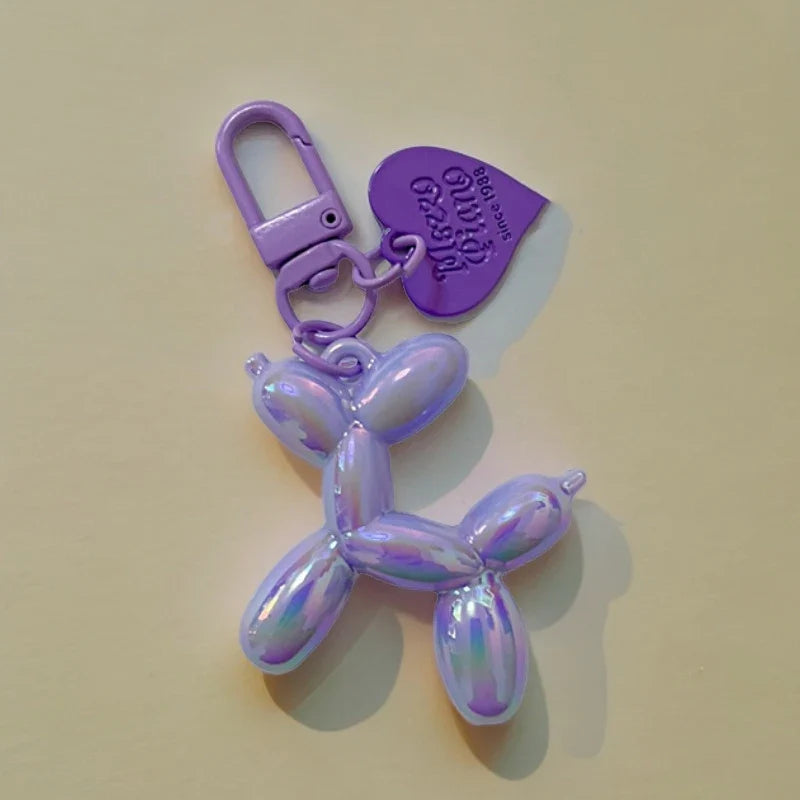 Women's Cute Balloon Dog Keychain Resin Bag Pendant for Fall 2025-The Yellow Prime