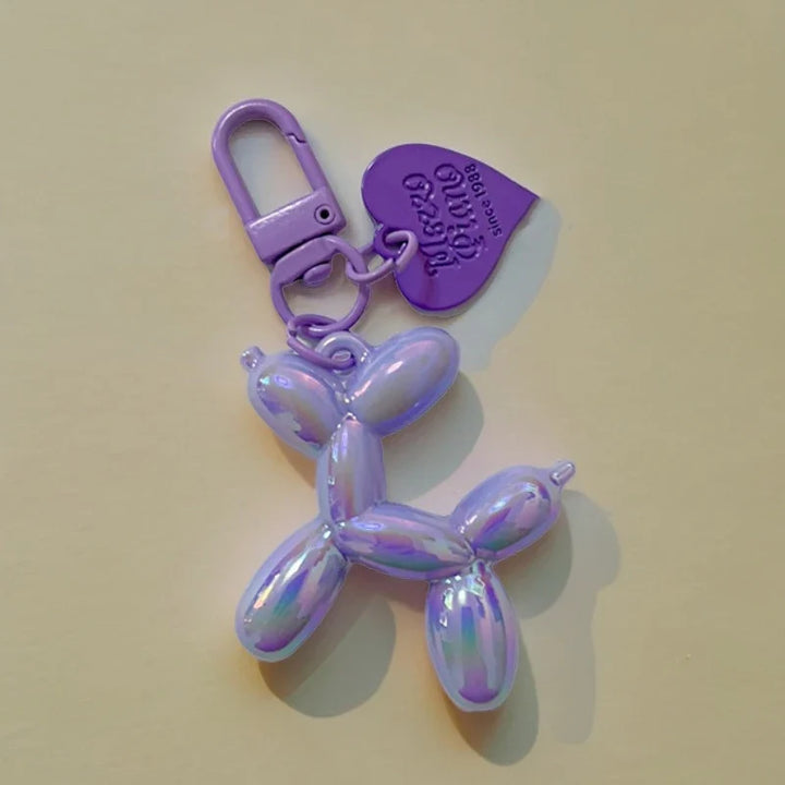 Women's Cute Balloon Dog Keychain Resin Bag Pendant for Fall 2025-The Yellow Prime