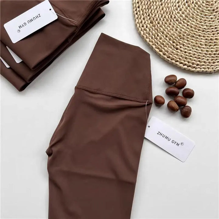 Leggings de ioga sem costuras, de cintura subida, para mulher, para fitness e corrida