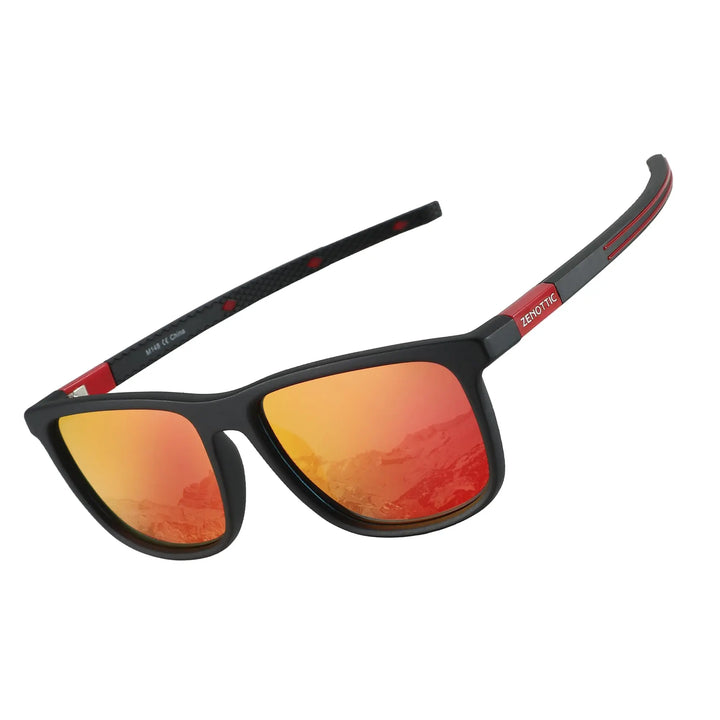 Lightweight Polarized Square Frame Sunglasses for Night Vision Driving-The Yellow Prime