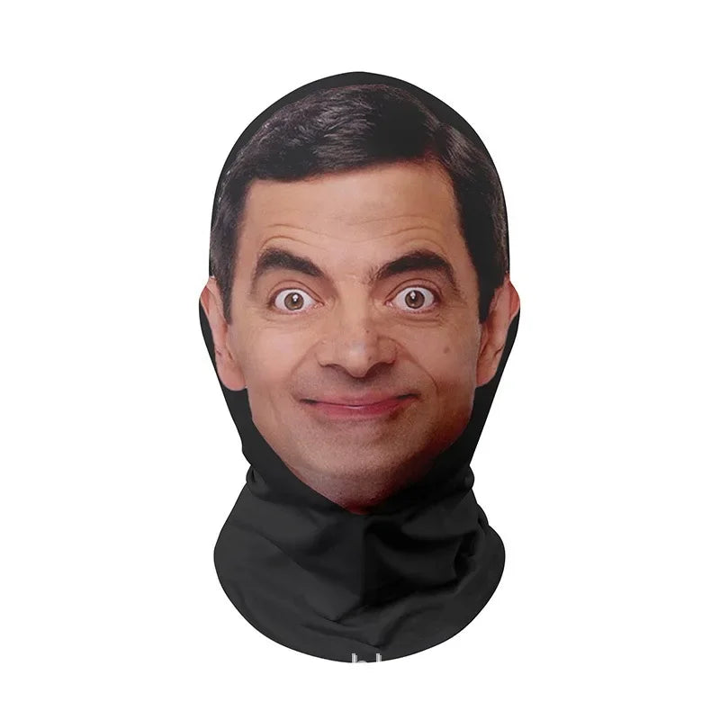 Halloweens 3D-realistiske ansigtsmasker til cosplay og streetwear