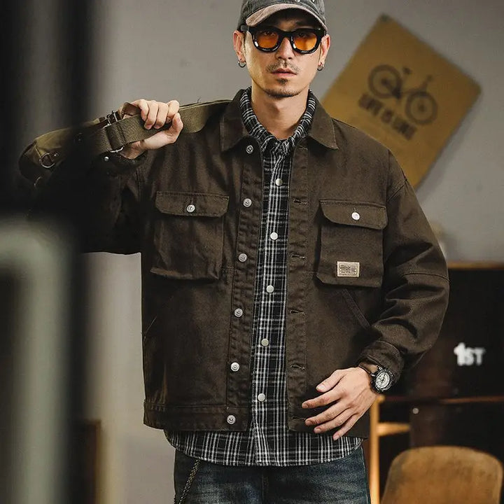 Men's Canvas Jacket - Brickstone Style-The Yellow Prime