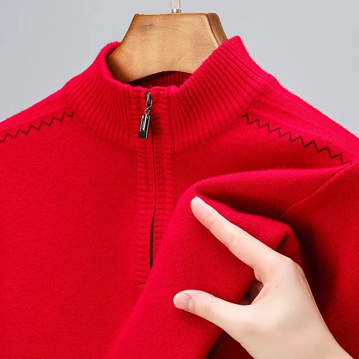 Robert | Men's Wool Blend Quarter-Zip Sweater