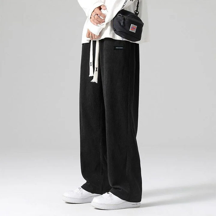 Men's Relaxed Fit Corduroy Drawstring Sweatpants