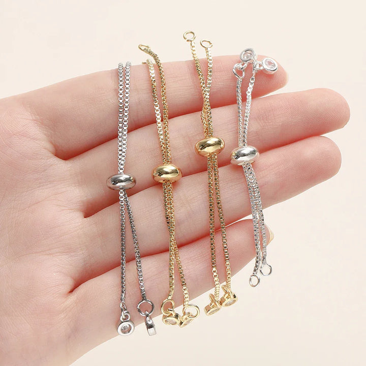 Women's Adjustable Slider Chains for DIY Bracelet Making-The Yellow Prime
