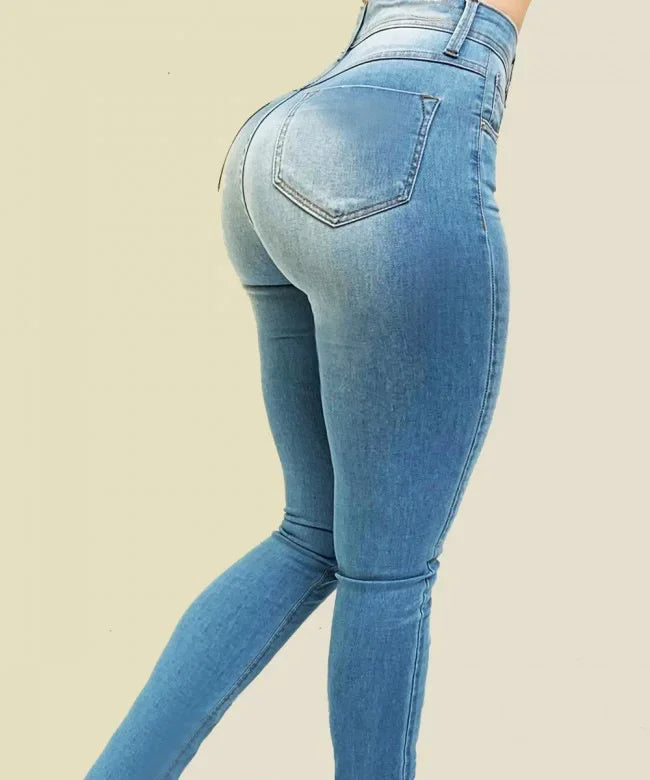Women's High Waist Denim Jeans for a Flattering Fit-The Yellow Prime