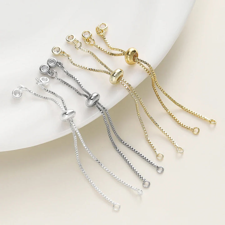 Women's Adjustable Slider Chains for DIY Bracelet Making-The Yellow Prime