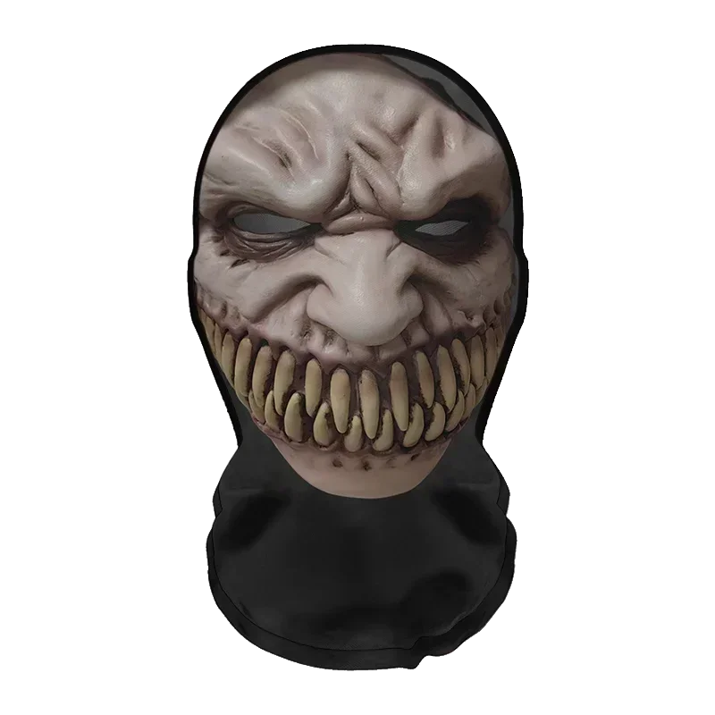 Halloweens morsomme cosplay-parykk- og maskesett for kreativ hodebekledning