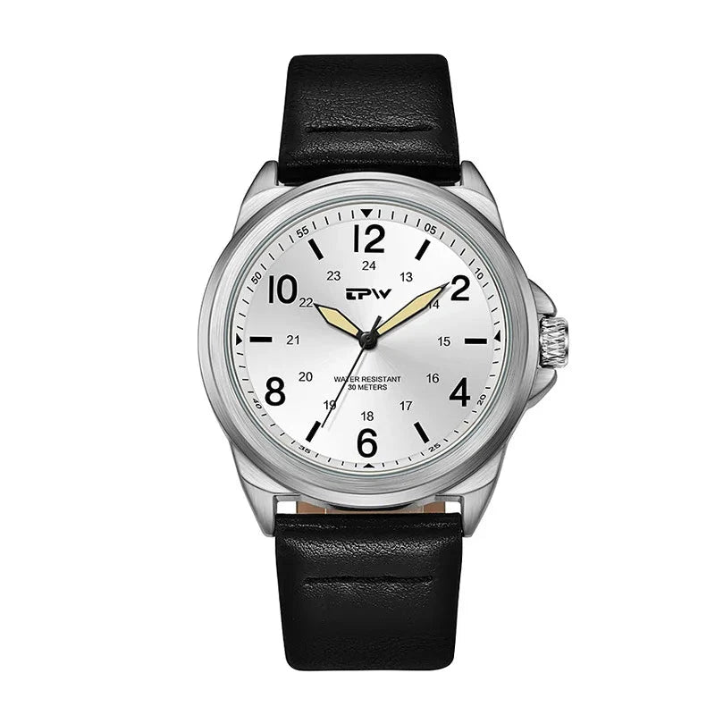 Men's Rugged Military Analog Watch with 42mm Fabric Strap, 30M Water-Resistant-The Yellow Prime