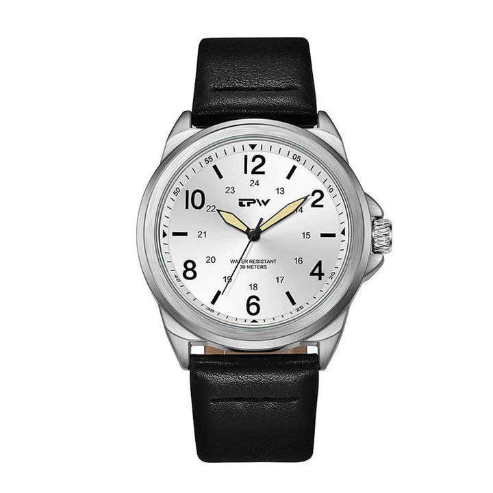 Men's Rugged Military Analog Watch with 42mm Fabric Strap, 30M Water-Resistant-The Yellow Prime