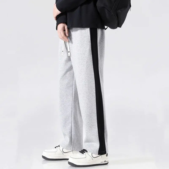 Men's Stripe Joggers - Stylish and Comfortable Activewear-The Yellow Prime