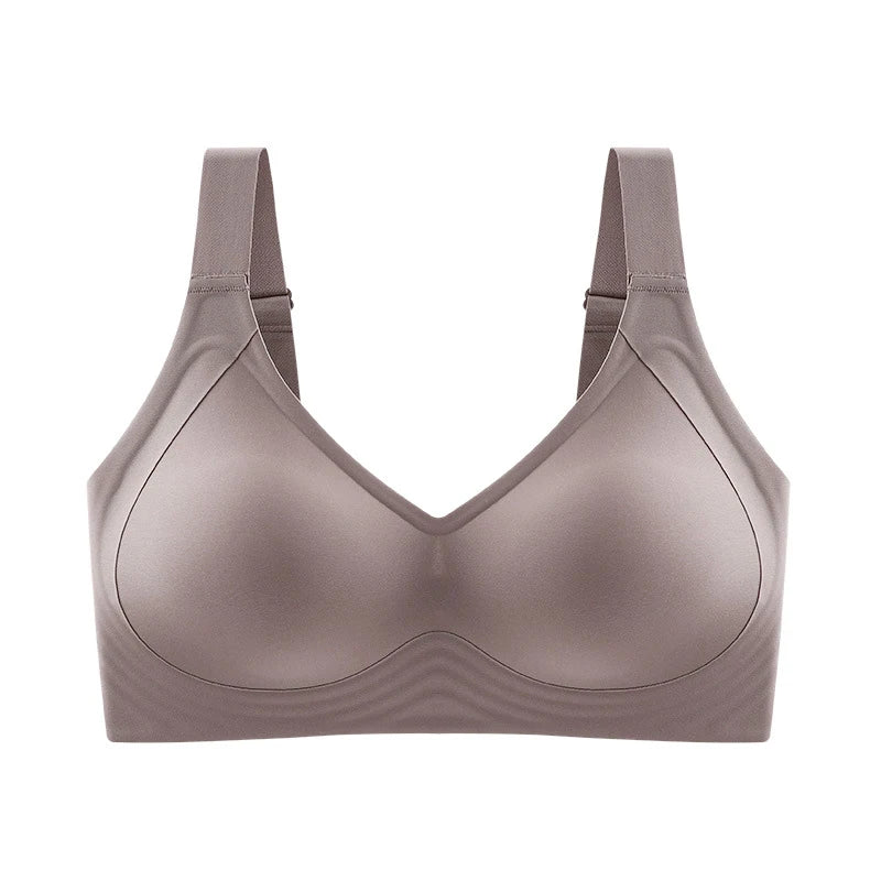 Women's Seamless Plus Size Push-Up Bra Thin Cup Wireless Bralette-The Yellow Prime
