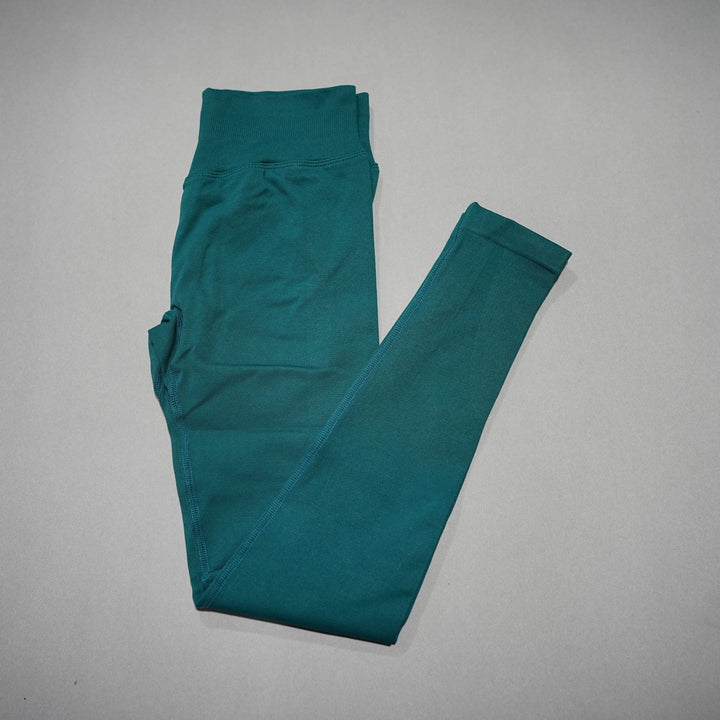 Nahtlose Yoga-Leggings mit hohem Bund und Bauchkontrolle für Damen