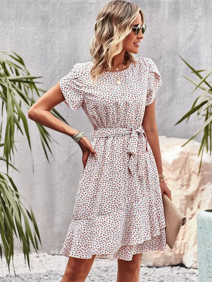 Aria | Women's Summer Floral Dress-The Yellow Prime