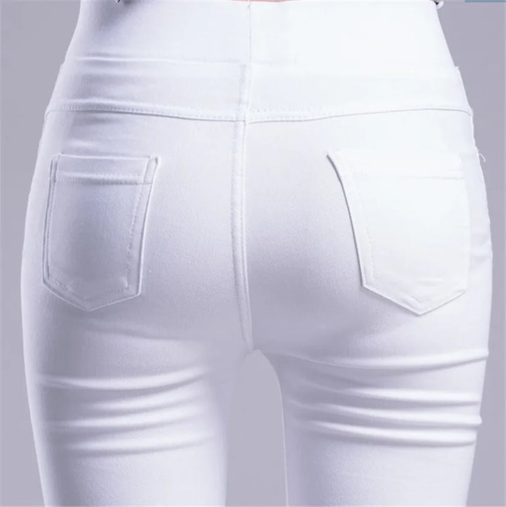 Women's Summer Casual Stretch Skinny Leggings Slim Fit Pants-The Yellow Prime