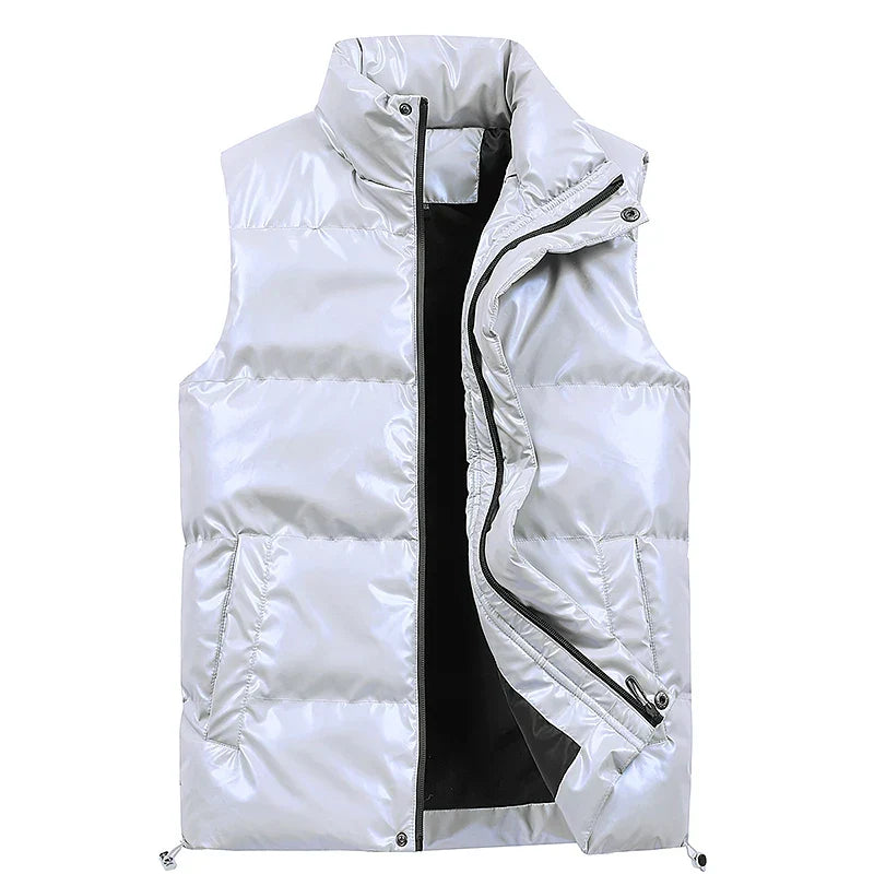 Men's Warm Quilted Down Vest - Duck Down for Winter