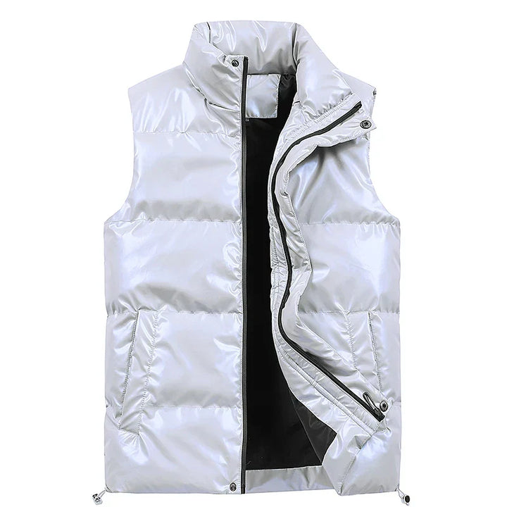 Men's Warm Quilted Down Vest - Duck Down for Winter
