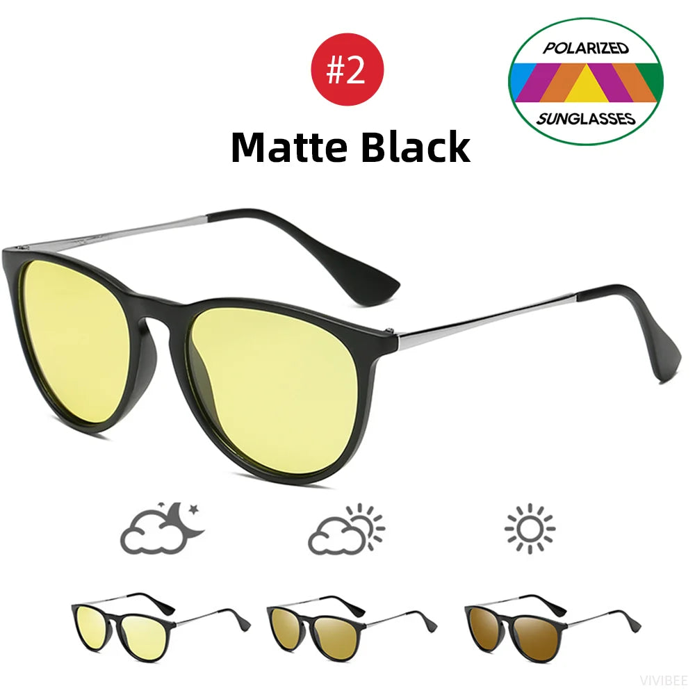 Photochromic Polarized Sunglasses for Night Driving with UV400 Lenses-The Yellow Prime