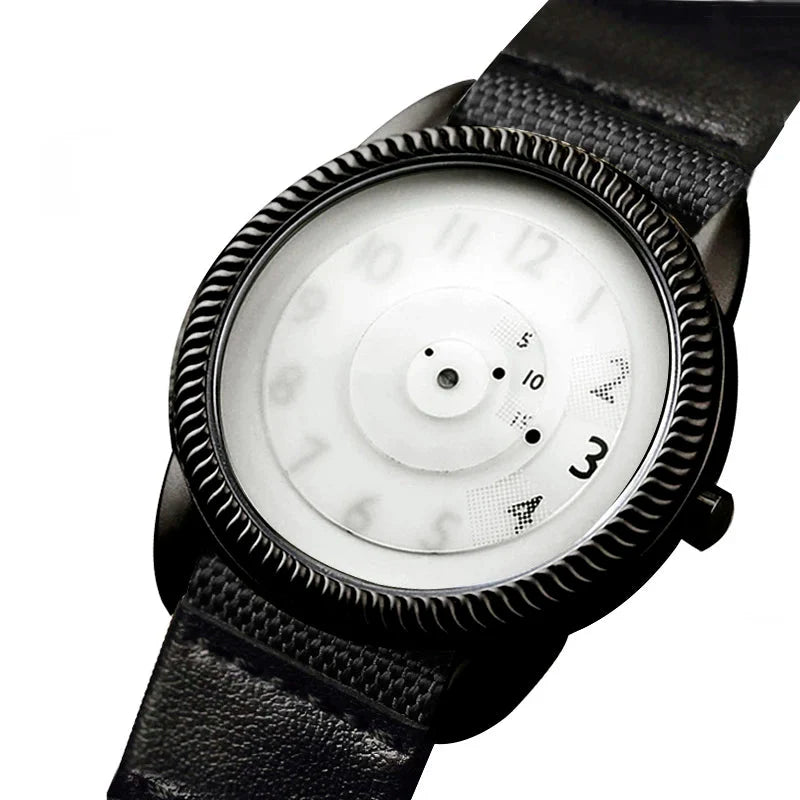 Men's Minimalist Quartz Watch with Canvas Strap-The Yellow Prime