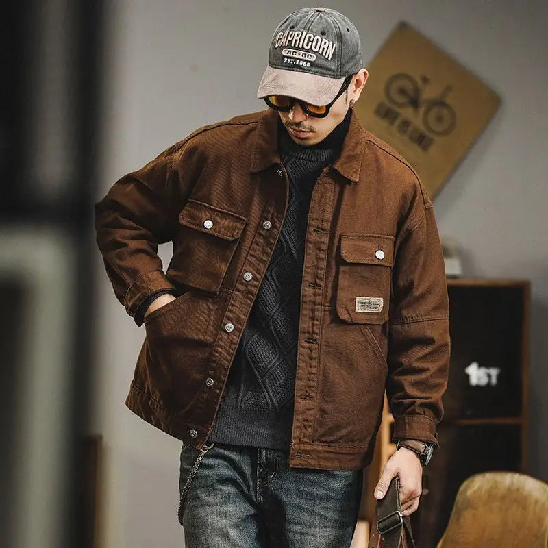 Men's Canvas Jacket - Brickstone Style-The Yellow Prime