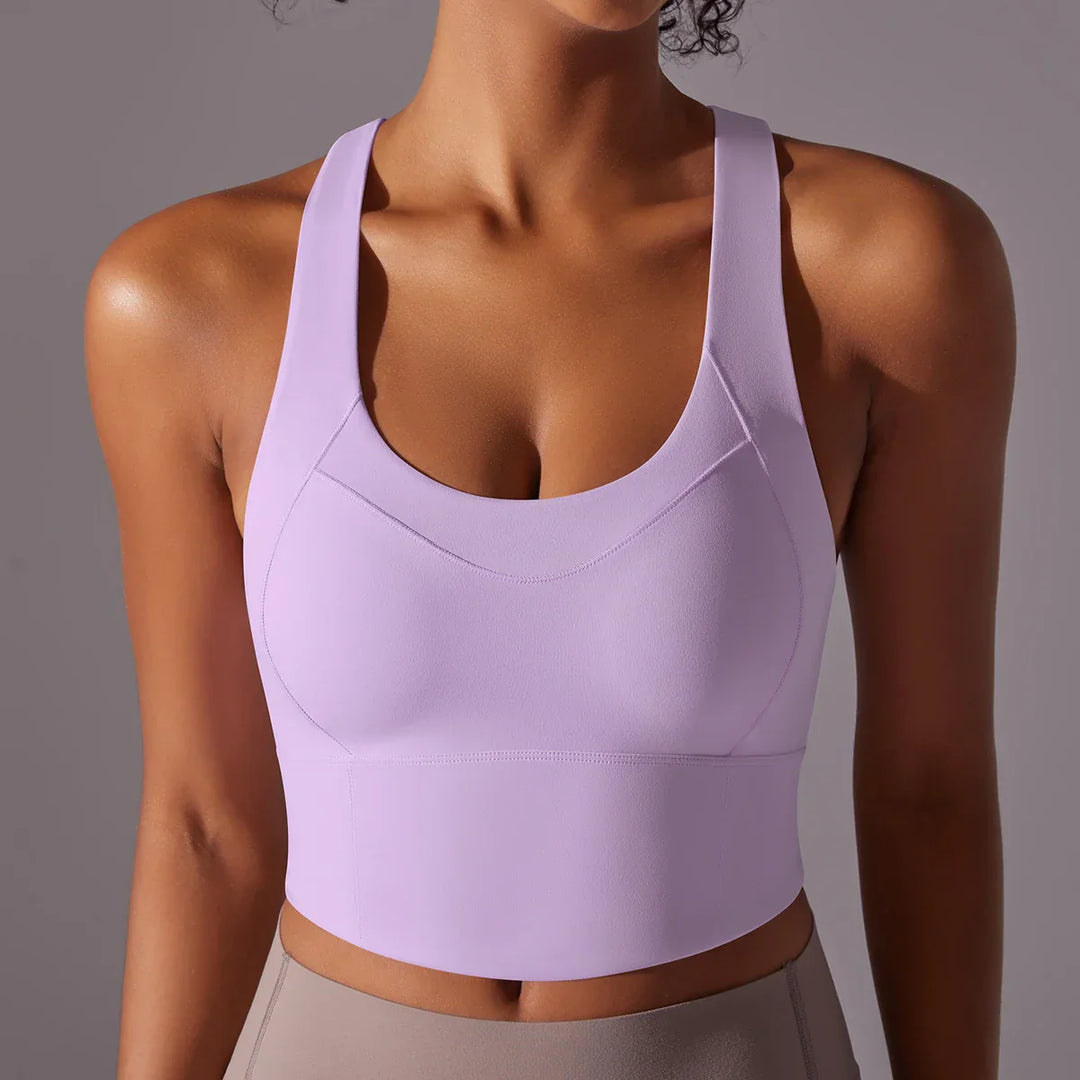 Women's Sporty Yoga Bra with Close-Fitting Design-The Yellow Prime