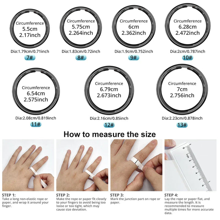 Health Monitor Smart Ring - Waterproof, Wireless Charging, Trendy Gift-The Yellow Prime