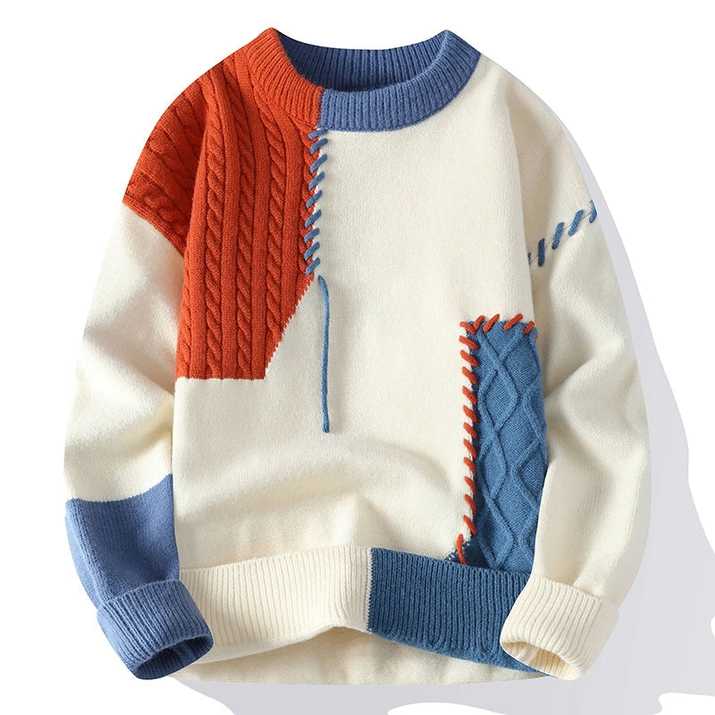Ryan | Men's Cable Knit Wool Pullover Sweater