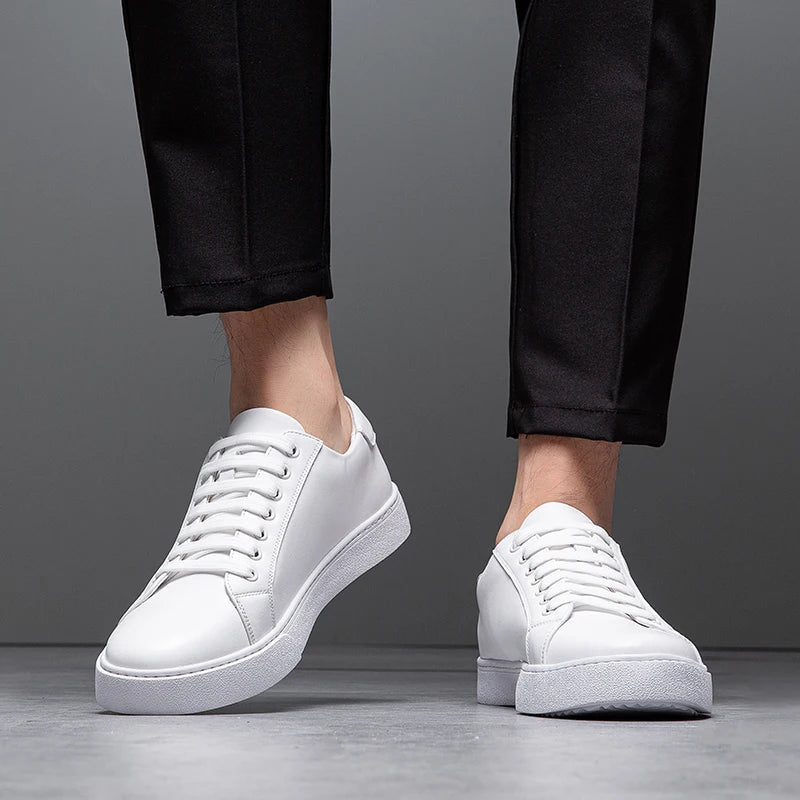 David | Men's Leather Sneakers-The Yellow Prime