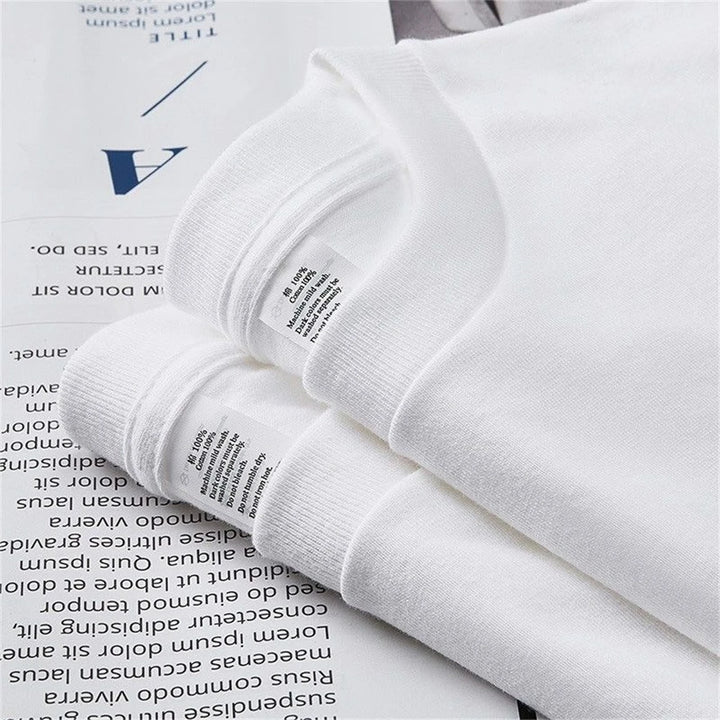 Men's 2PCS 100% Cotton Short Sleeve Casual T-Shirts-The Yellow Prime