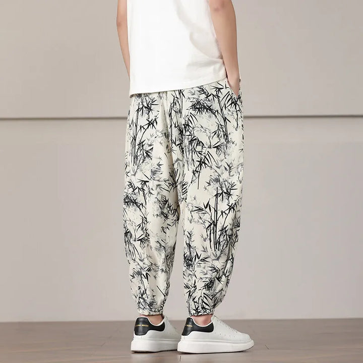 Men's Abstract Joggers - Panarea Style-The Yellow Prime